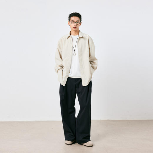 棉仓3661004001-【微醺时刻】宽松设计感小众衬衫男 商品图0