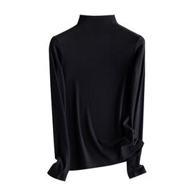 鹿鹿推荐·纯色桑蚕丝保暖发热内搭打底衫女秋冬半高领针织衫