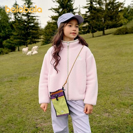 【商场同款】巴拉巴拉女童棉服儿童毛绒外套新款童装2025秋冬保暖 商品图2