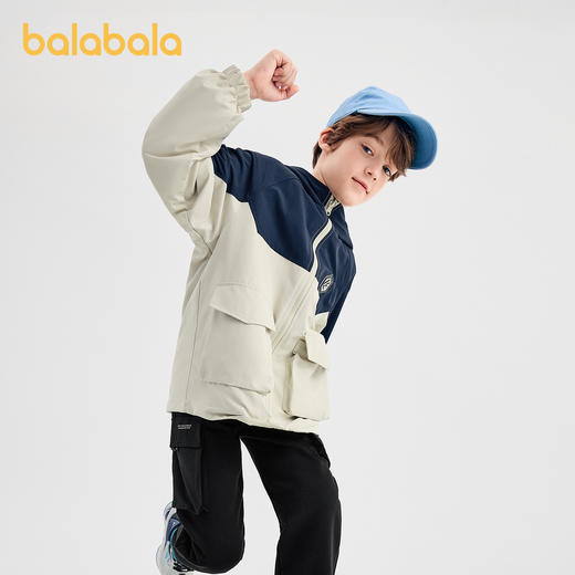 【商场同款】巴拉巴拉男童外套儿童上衣2025新款秋装防泼水两面穿 商品图2
