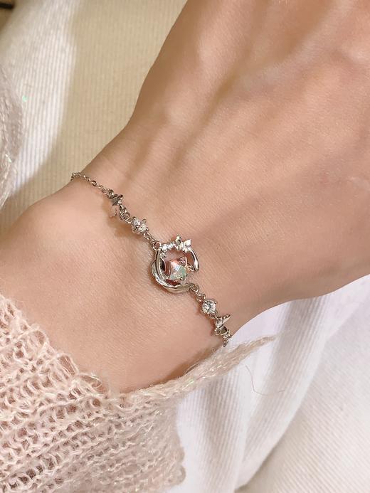 卡蒂罗KADER 羽化成蝶手链 925银梦幻浪漫甜美女友小众轻奢浪漫高级拼接链 璀璨闪耀吸睛百搭 商品图4