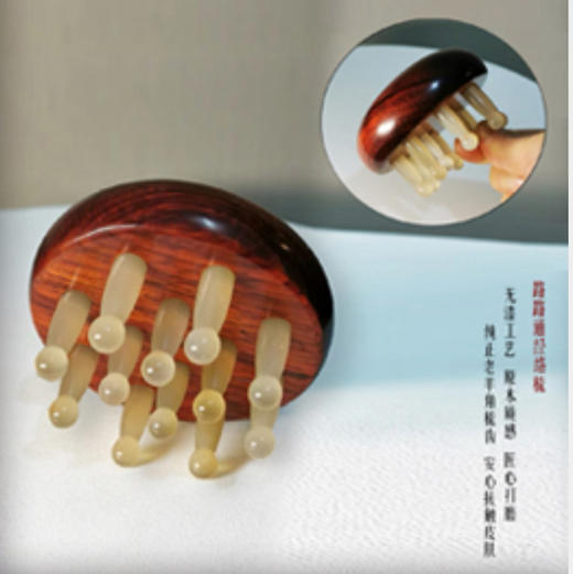 羊角经络梳+随身眼鼻刮 商品图1