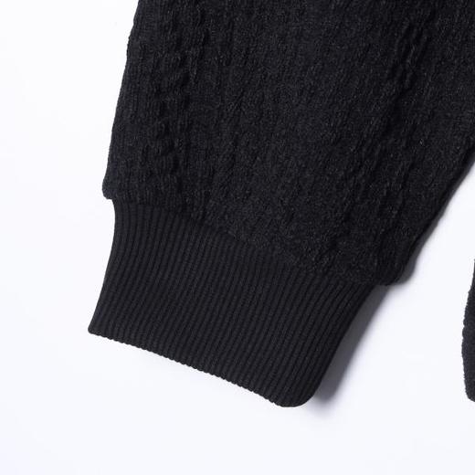 52135SDSA男士秋冬新款痞帅男装简约肌理感撞色线条圆领卫衣百搭时尚 商品图4