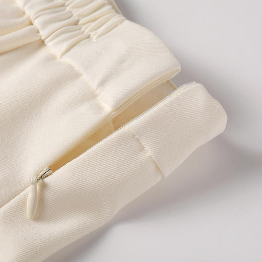 奢姿大码女装2025秋季减龄钉珠粗花边两件套胖妹妹时尚百褶套装9953953639AB 商品图3