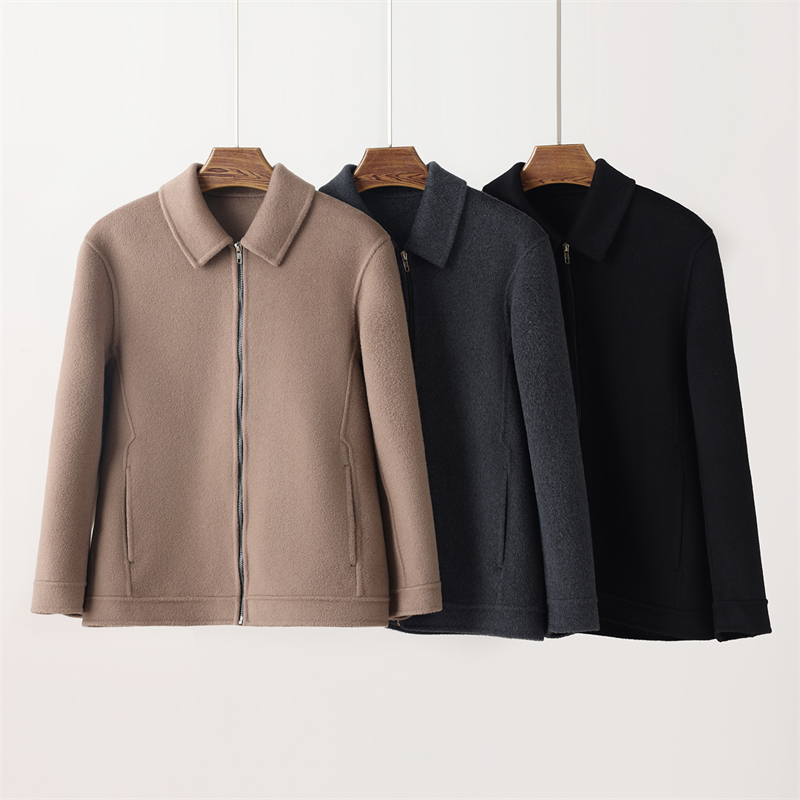 【清河羊毛羊绒专场】鹿展602 男士夹克 10%山羊绒 90%羊毛