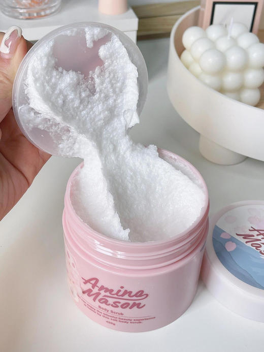 【日本原装进口阿蜜浓身体磨砂膏450g】一罐=香水+沐浴+磨砂膏SPA级护肤体验，还你柔嫩丝滑美肌 商品图3