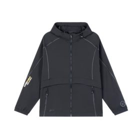 李宁男子2025春秋休闲连帽运动夹克外套AFDV209-7