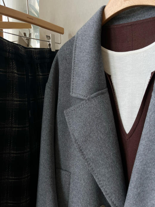 【神仙版型】噢蜜ooomeooo大翻领羊绒混纺手工大衣 商品图10