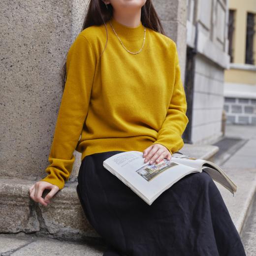 圣捷罗半高领羊毛打底衫|100%绵羊毛，岛津无缝一体织工艺，轻盈软糯 商品图3