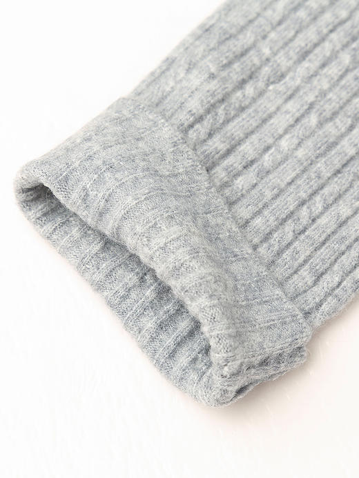 黑色 V 领单排扣坑条针织开衫 秋冬修身显瘦长袖短款毛衣外套 商品图4