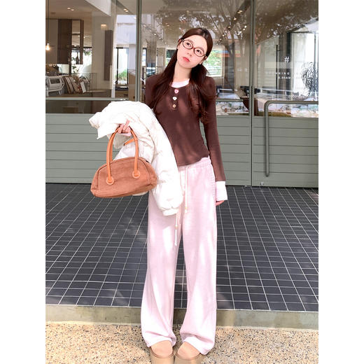 <曾小咸推荐>3.21现货秒杀 ！微信超特价！韩系直筒休闲裤 日常189.99 立减100 秒杀89.99！！ 商品图1