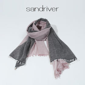 双拼色羊绒围巾SJF94P428W
