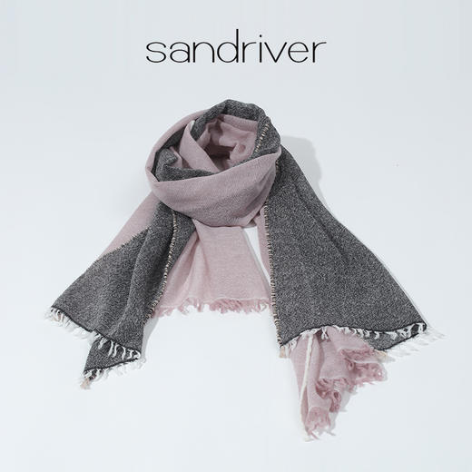 双拼色羊绒围巾SJF94P428W 商品图0