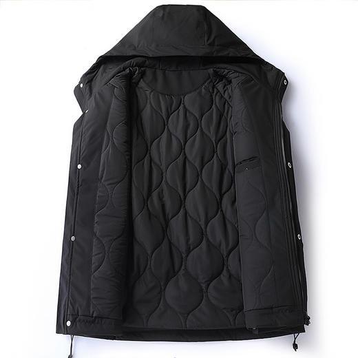 【加大码】【DX】大依优型大码男装冬季连帽棉衣工装棉服外套潮流时尚加肥加大码保暖棉服300斤可穿 商品图3