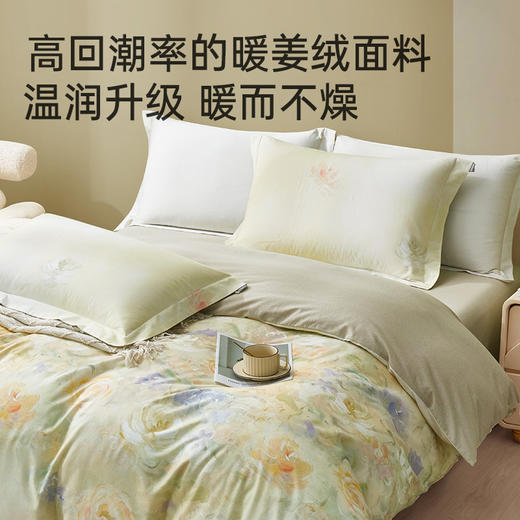 暖姜绒抗菌磨毛四件套(摩尔庄园) 商品图4