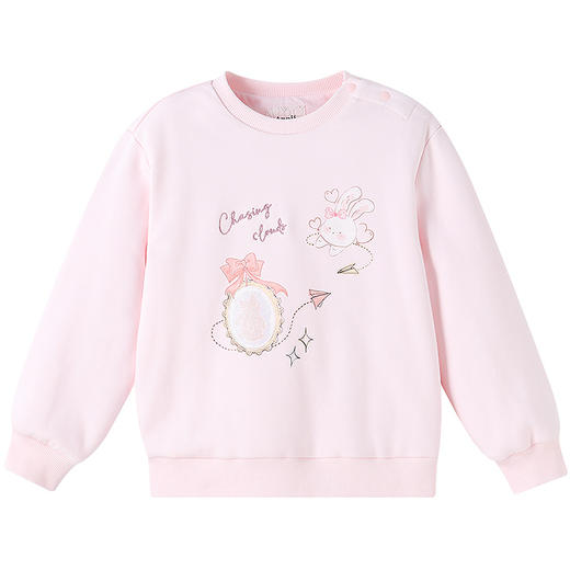 【实体店同款】女童圆领长袖卫衣冬季新款安奈儿童装XG541041 商品图6