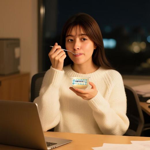 简爱焦糖牛奶布丁 凝固态调制乳100g*2杯+焦糖蜂蜜酱8g*2/组 商品图1