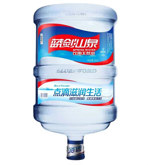 蓝剑山泉水 弱碱性山泉水 18.9L/桶 商品图0
