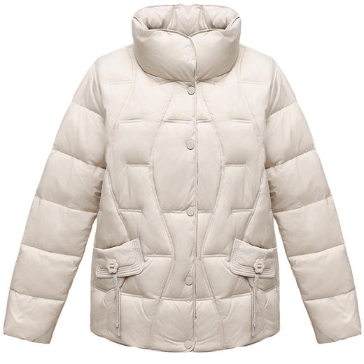 QYM 25SYB40-Y云绒服棉衣时尚气质休闲外套短款小棉袄 商品图4