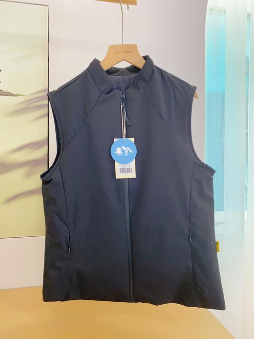 松植屋秋冬女款防风气绒叠穿马甲立领防风设计内里100%绵羊毛锁温 商品图2