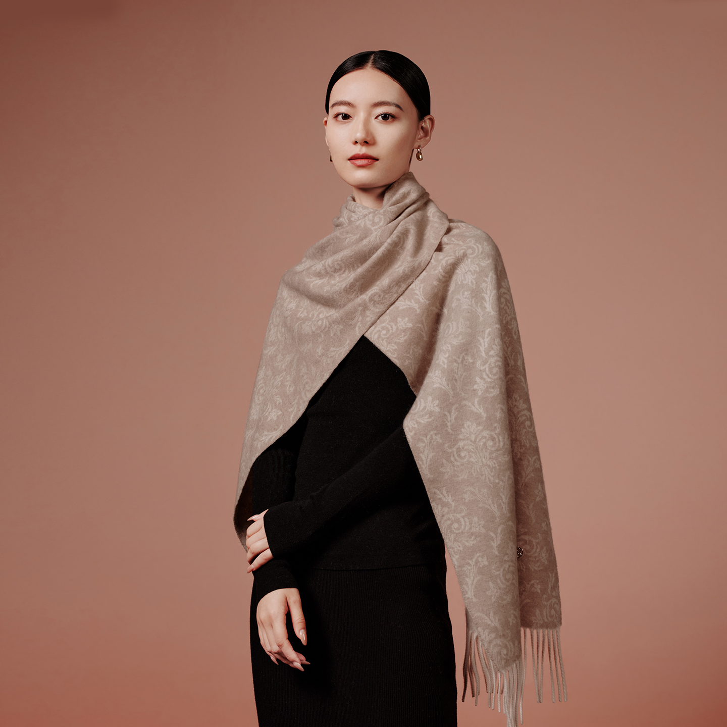 万事利“岁岁生花”羊绒围巾