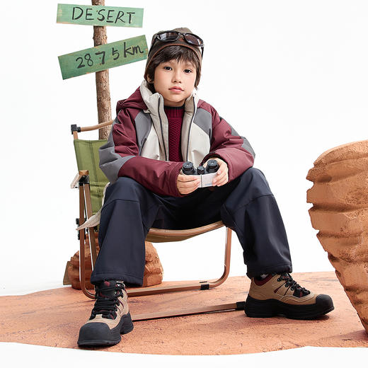 【实体店同款】男童中长款棉服冬季新款安奈儿童装AB545093 商品图3