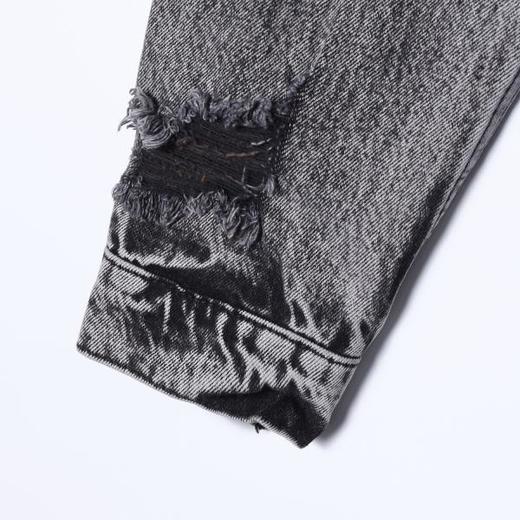 25209SDSA男士秋冬新款痞帅男装美式做旧磨破翻领纽扣夹克百搭宽松外套 商品图4