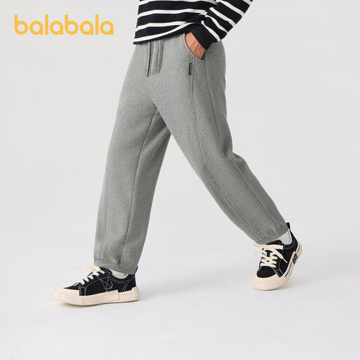 【商场同款】巴拉巴拉童装儿童裤子男童长裤2025冬新款加绒弯刀裤 商品图2