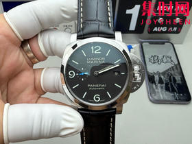 VS沛纳海PAM01312 庐米诺系列PAM1312 黑色三文治表盘 男士腕表 小蓝秒针
机芯：VS定制P.9010型一体