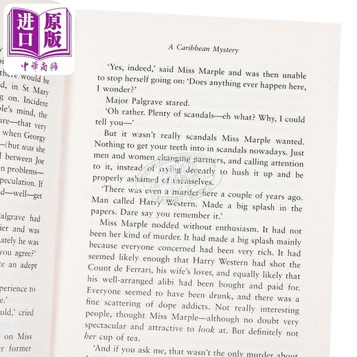预售 【中商原版】阿加莎系列 加勒比海之谜 马普尔小姐 英文原版 Miss Marple A Caribbean Mystery Agatha Christie 商品图2