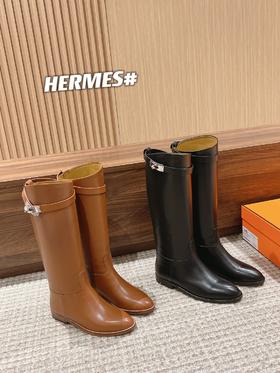 爱马仕kelly扣骑士靴长靴 皮面（DBG）