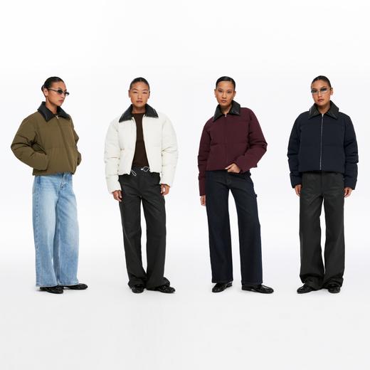 oneup3M新雪丽PU翻领短款棉服 商品图4