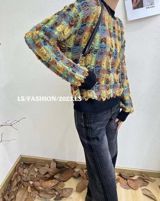 33GAZ150795#提花格套头衫 商品图2