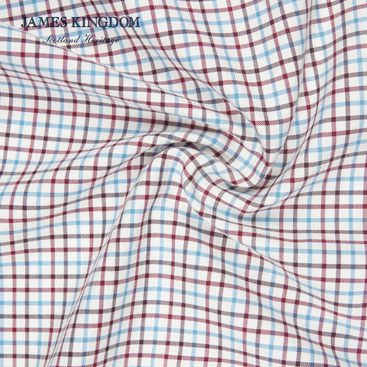 占姆士羊毛混纺衬衫男免烫中青年商务格纹保暖衬衣棉秋冬厚款 商品图4