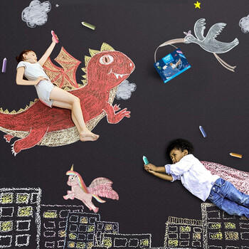 美乐童年儿童粉笔15色20只套装幼儿户外无尘彩色粉笔玩具宝宝粗杆粉笔礼物 商品图5