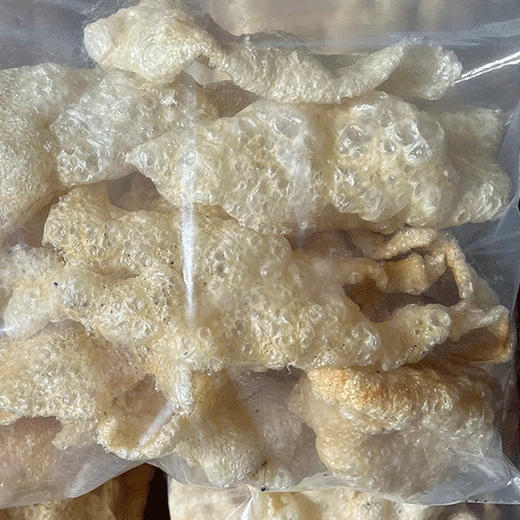【沙爆猪皮500g❗️满满的胶原蛋白】非油炸，色泽金黄，凉拌/爆炒/麻辣烫版/牛杂土豆猪皮煲都超好吃！加厚浮皮炒沙非油炸猪皮条皮大皮碎皮沙炒猪皮 商品图8