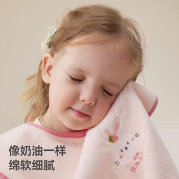 贝肽斯儿童洗漱巾宝宝刷牙围兜洗脸巾漱口巾防水巾不湿衣多功能毛巾小熊 商品图5