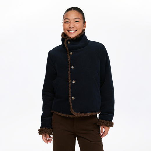 oneup灯芯绒羊羔毛双面穿外套 商品图2