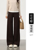 【冬季新款加绒加厚休闲羊绒西装裤】醋酸羊毛阔腿裤 女高腰直筒裤 商品缩略图5
