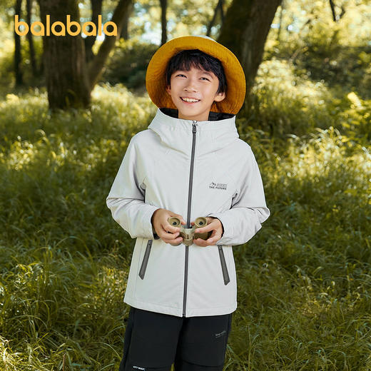 【冲锋衣商场同款】巴拉巴拉男童外套儿童上衣2025新款秋装防泼水 商品图2