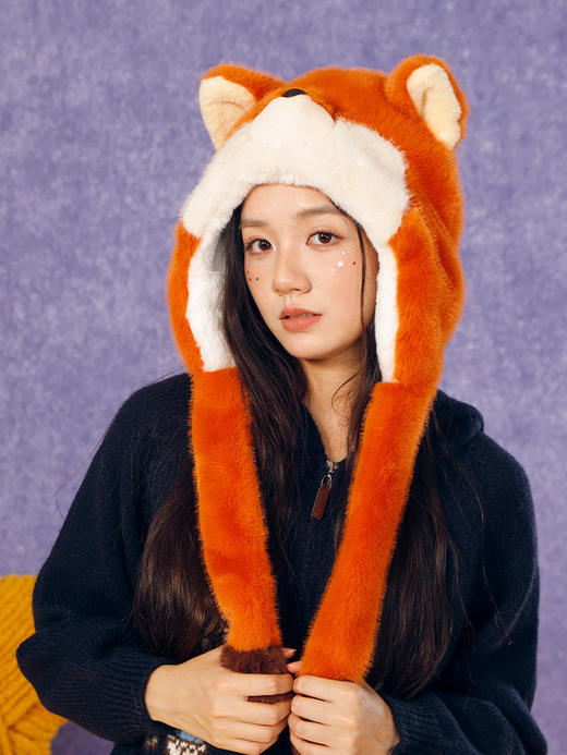 立体红狐动耳帽套帽帽子-纪念日百货门店同款165345082 商品图3