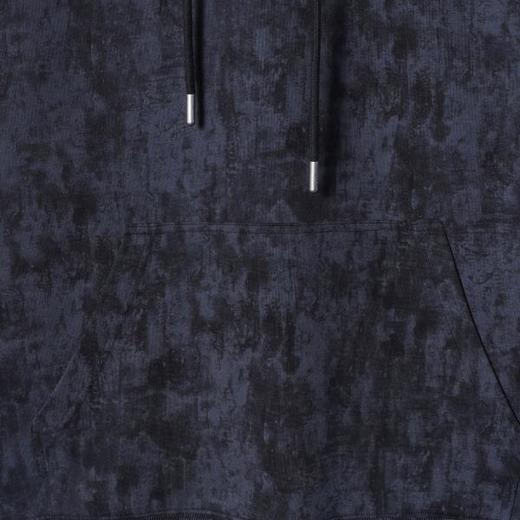 SDSA男士秋冬新款痞帅男装复古扎染抽绳连帽卫衣休闲百搭套头上衣 商品图3