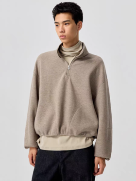 Simple Project/Y25150/零压云感立领卫衣