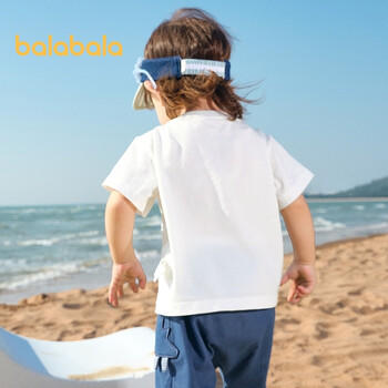 巴拉巴拉婴儿t恤宝宝上衣女童衣服男童短袖夏装可爱萌趣 商品图2