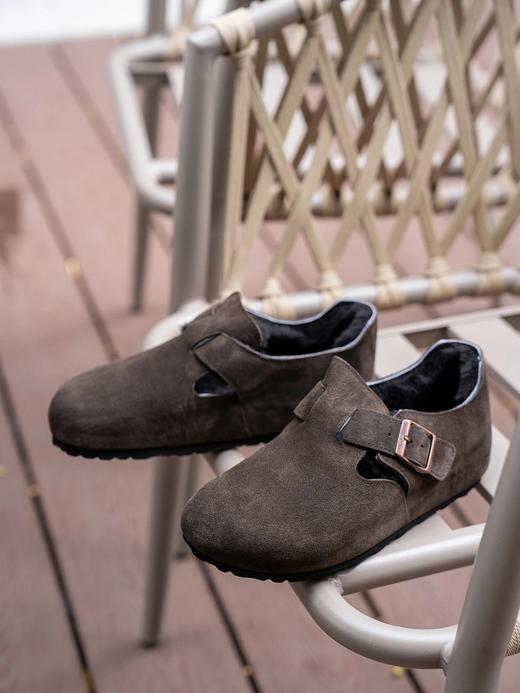 ³ 【加绒勃肯鞋】半拖/全包加毛博肯 牛皮鞋面 羊皮毛一体内里 一脚蹬 BTPJ-22047-1/BTPJ-22047-3 35-44码 XN03-CRMM-BTNX 商品图5