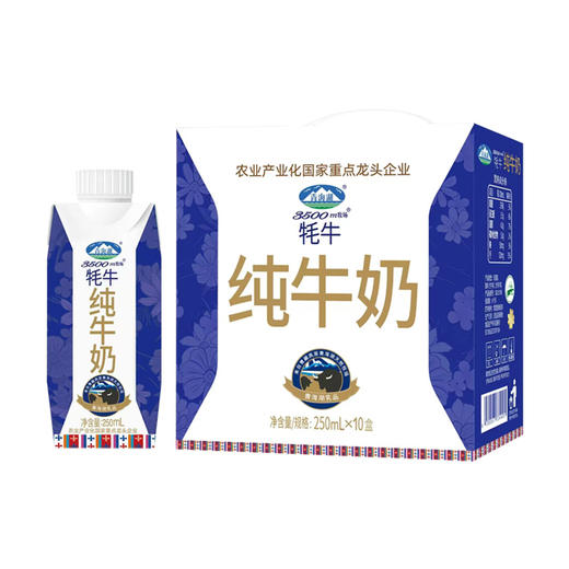 青海湖 高原纯牛奶 奶味清香甘甜 浓郁无腥 250ML*10/提 商品图0
