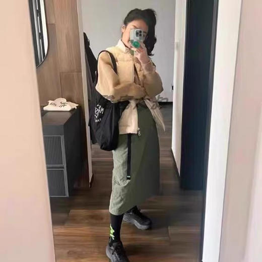 牛~！裸499+！户外防泼水~！工装夹棉抑菌轻量半身裙 商品图6