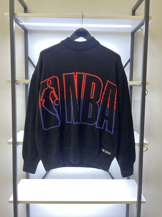 HUGO BOSS/胡戈波士 男春秋羊毛混纺联名圆领套头长袖针织衫毛衣 商品图0