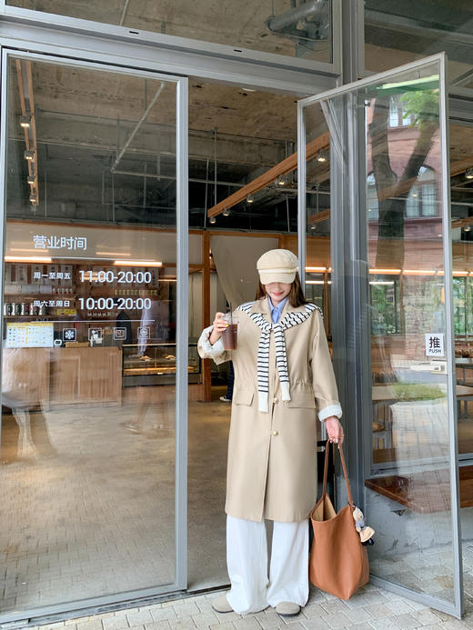 <曾小咸推荐>现货秒杀！微信超特价！收腰短款风衣外套 日常329.99 立减170 秒杀159.99！长款秒杀169.99！白色连衣裙秒杀99.99！ 商品图7