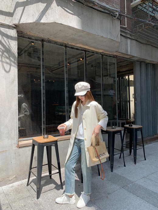 【269元任选2件】现货！成本巨贵，拍下包赚！温柔奶杏中长款风衣外套 商品图14